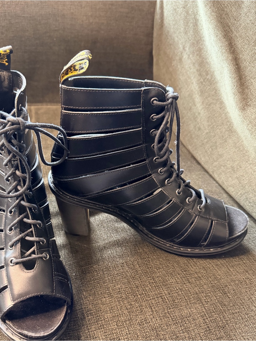 Dr. Martens Emilyann Heeled Open Toe Sandal Bootie